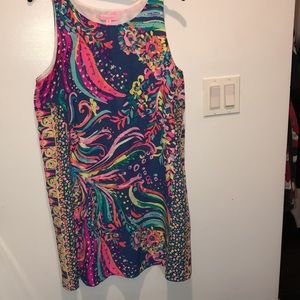 Lilly Pulitzer Multicolor  shift dress with silk lining Size M